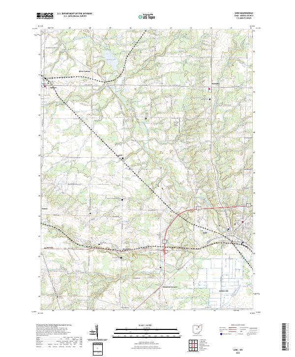 Lodi, OH — USGS 7.5-minute topo (2023)