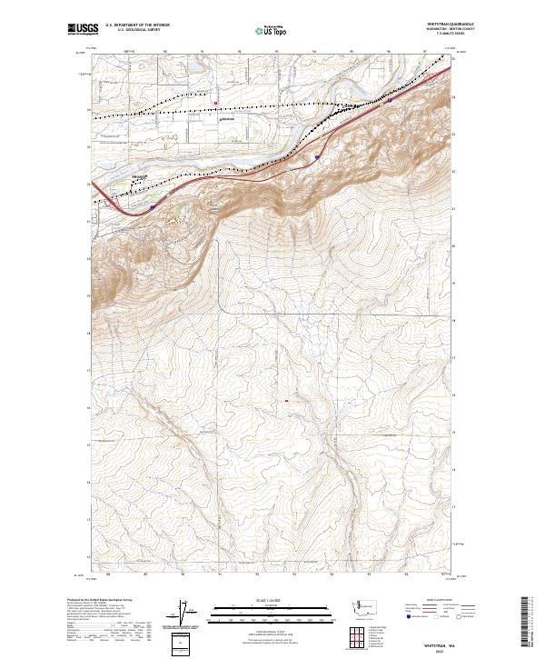 Whitstran, WA — USGS 7.5-minute topo (2023)