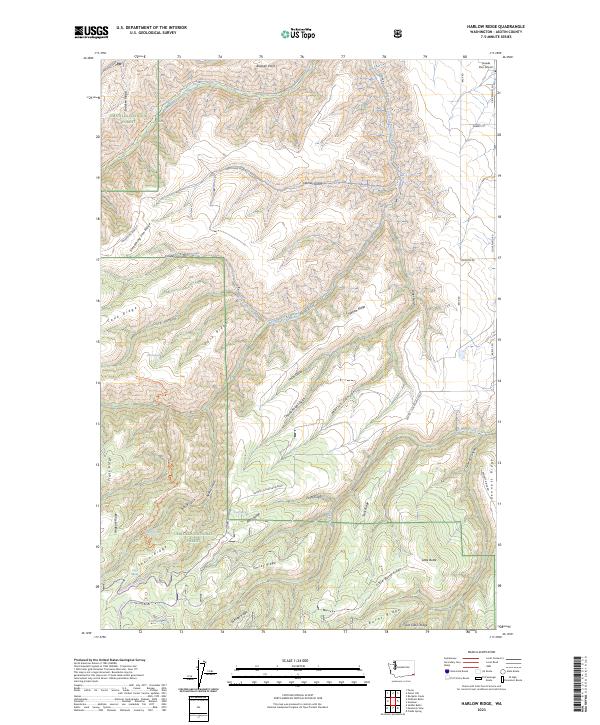 Harlow Ridge, WA — USGS 7.5-minute topo (2023)