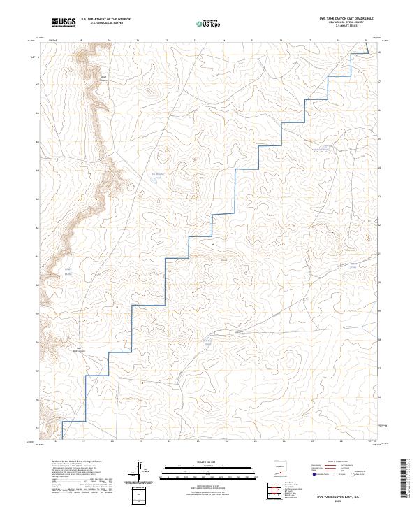 Owl Tank Canyon East, NM — USGS 7.5-minute topo (2023)