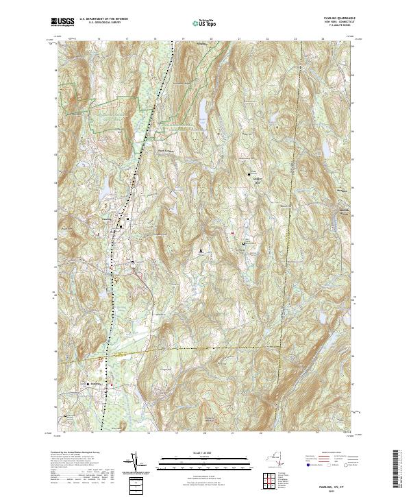 Pawling, NY-CT — USGS 7.5-minute topo (2023)