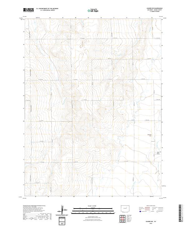 Leader NW, CO — USGS 7.5-minute topo (2022)