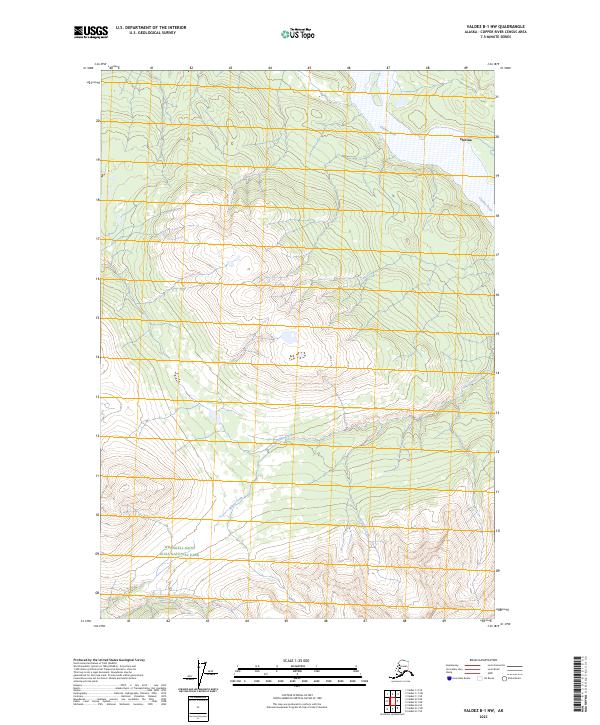 Valdez B-1 NW, AK — USGS 7.5-minute topo (2023)