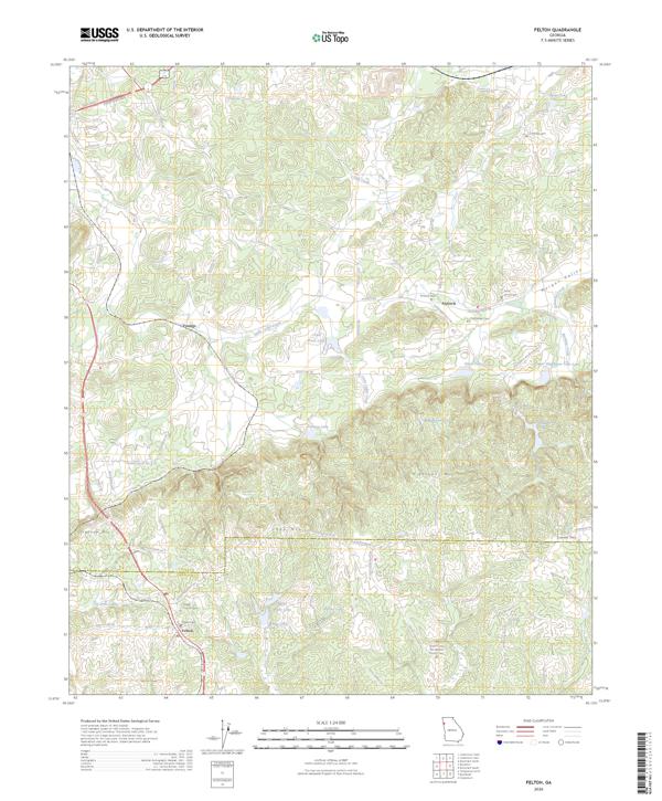 Felton, GA — USGS 7.5-minute topo (2026)