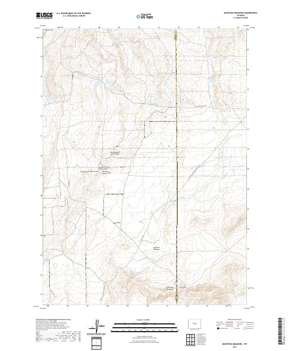 McIntosh Meadows, WY — USGS 7.5-minute topo (2021)