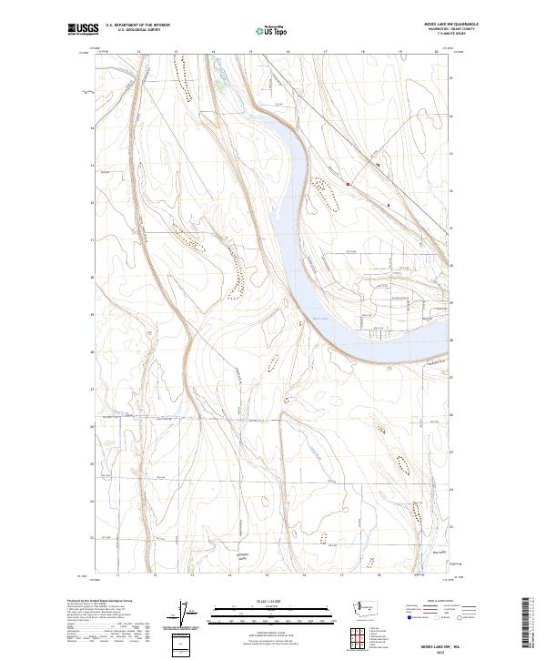 Moses Lake NW, WA — USGS 7.5-minute topo (2023)