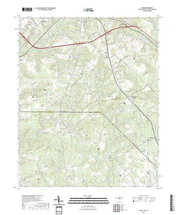 Ghio, NC-SC — USGS 7.5-minute topo (2022)