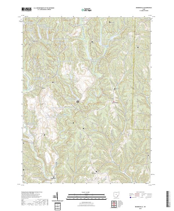 Reinersville, OH — USGS 7.5-minute topo (2023)