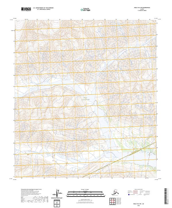 Healy B-6 SW, AK — USGS 7.5-minute topo (2024)