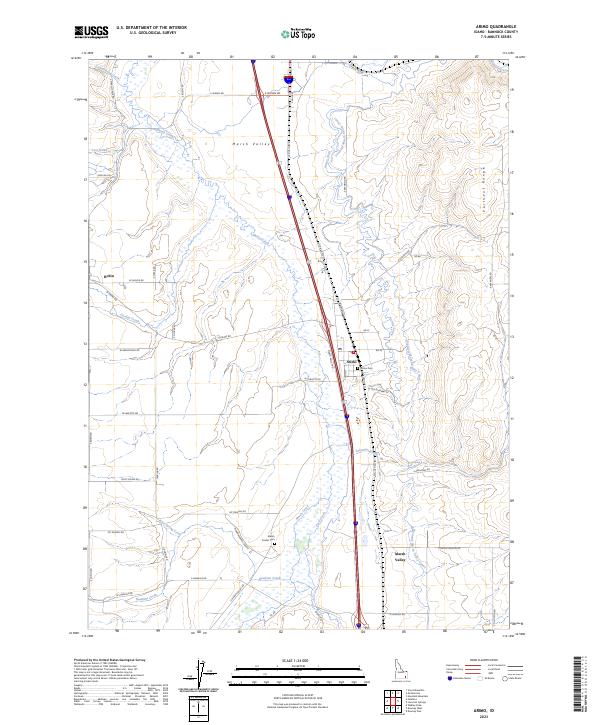 Arimo, ID — USGS 7.5-minute topo (2023)