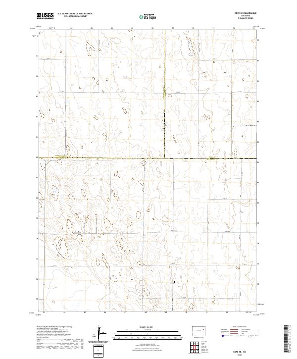 Cope SE, CO — USGS 7.5-minute topo (2022)
