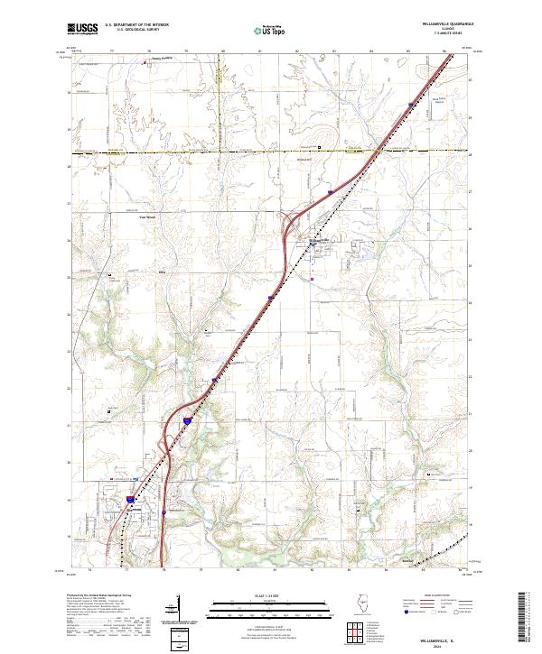 Williamsville, IL — USGS 7.5-minute topo (2024)