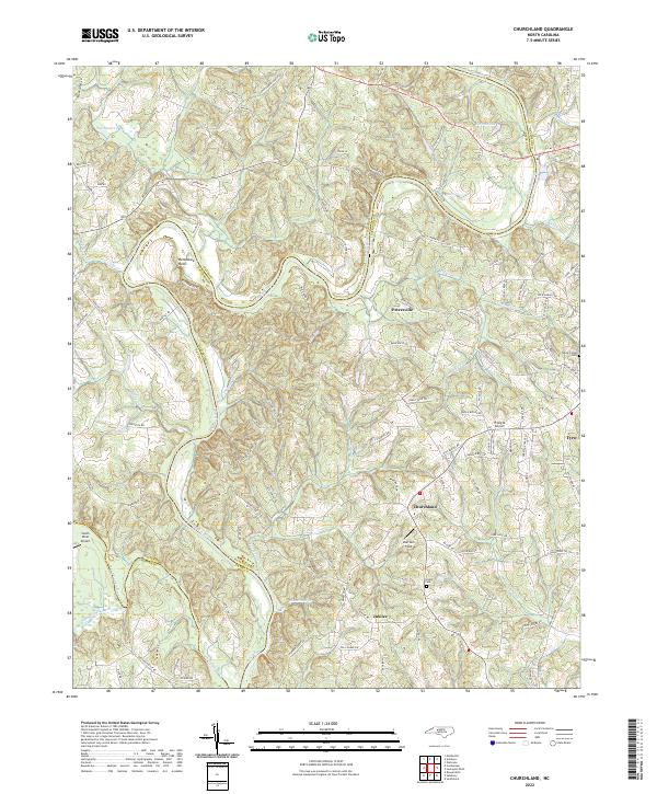 Churchland, NC — USGS 7.5-minute topo (2022)