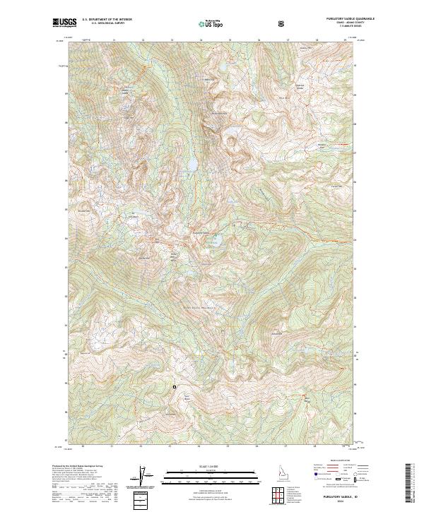 Purgatory Saddle, ID — USGS 7.5-minute topo (2024)