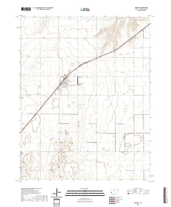 Moscow, KS — USGS 7.5-minute topo (2022)