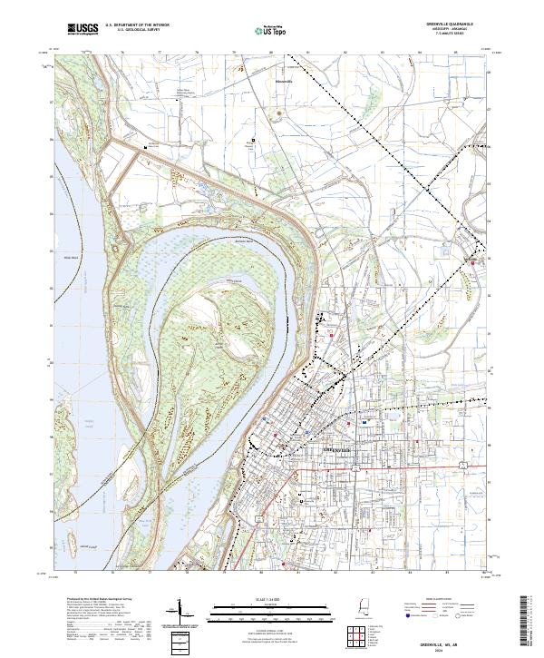 Greenville, MS-AR — USGS 7.5-minute topo (2024)