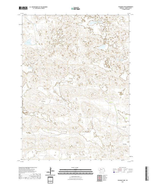 Coleman Lake, NE — USGS 7.5-minute topo (2021)