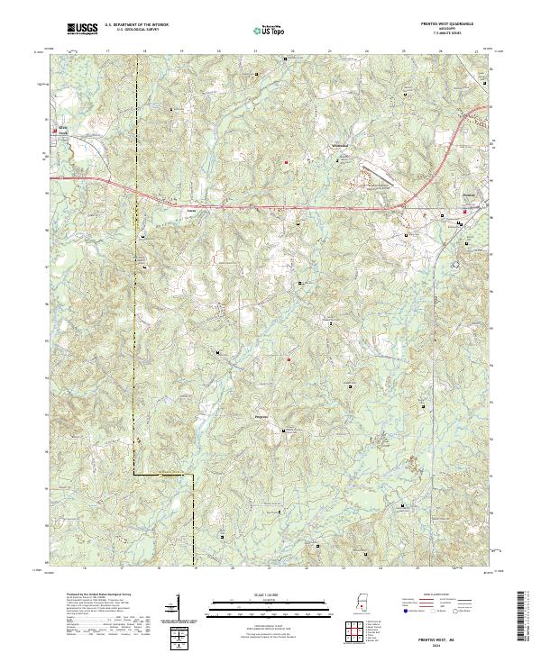 Prentiss West, MS — USGS 7.5-minute topo (2024)