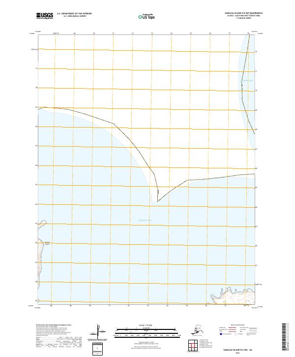 Samalga Island D-6 NW, AK — USGS 7.5-minute topo (2021)