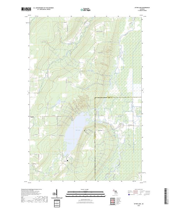 Otter Lake, MI — USGS 7.5-minute topo (2023)