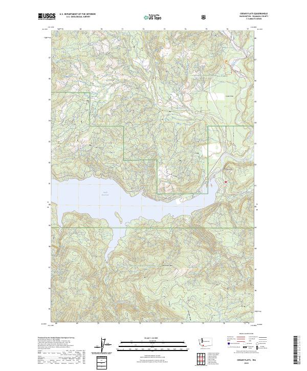 Cedar Flats, WA — USGS 7.5-minute topo (2023)