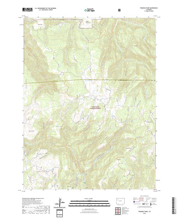 Triangle Park, CO — USGS 7.5-minute topo (2022)