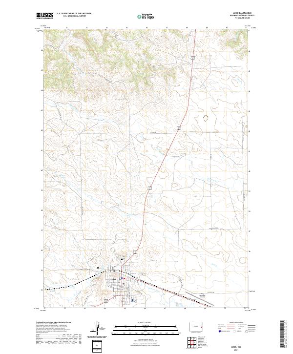 Lusk, WY — USGS 7.5-minute topo (2021)