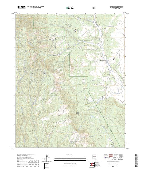 San Geronimo, NM — USGS 7.5-minute topo (2023)
