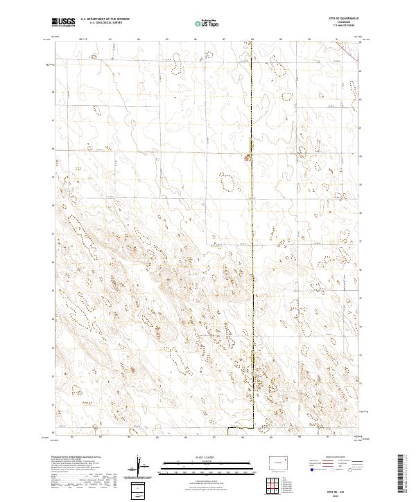 Otis SE, CO — USGS 7.5-minute topo (2022)