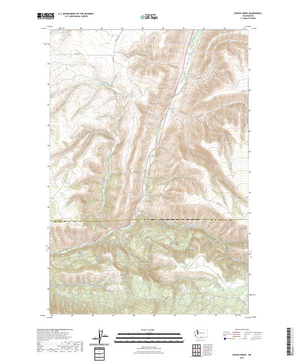 Kusshi Creek, WA — USGS 7.5-minute topo (2023)