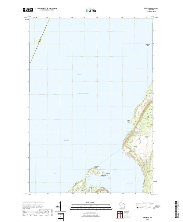 Idlewild, WI — USGS 7.5-minute topo (2022)