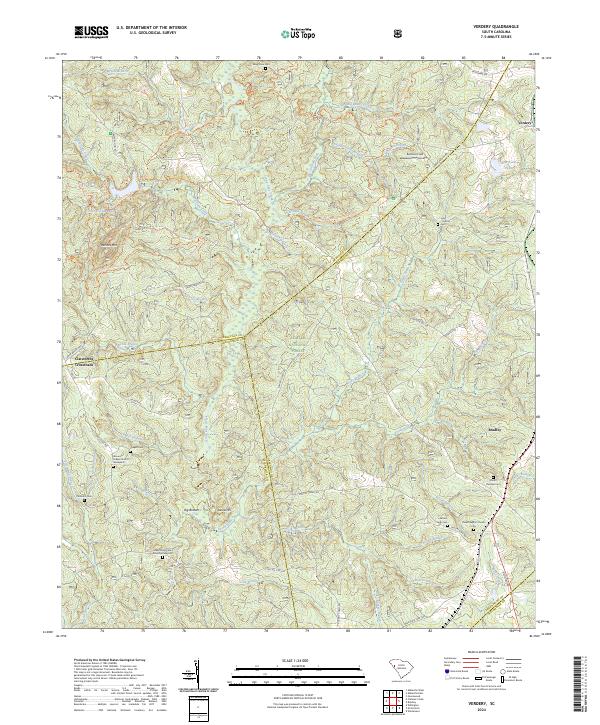 Verdery, SC — USGS 7.5-minute topo (2024)
