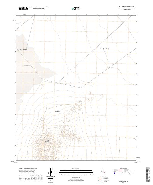 Calumet Mine, CA — USGS 7.5-minute topo (2021)