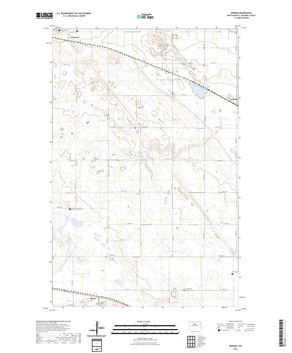 Bergen, ND — USGS 7.5-minute topo (2024)