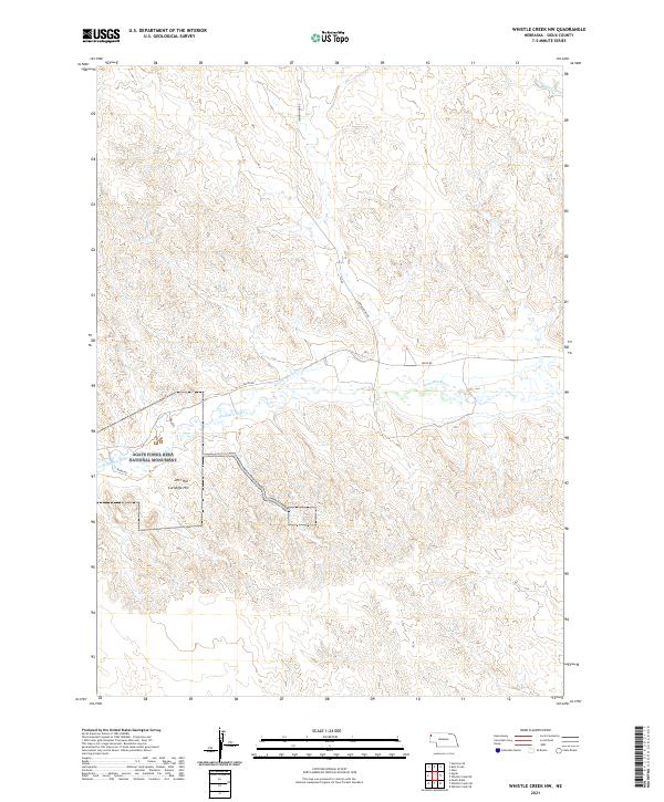 Whistle Creek NW, NE — USGS 7.5-minute topo (2021)