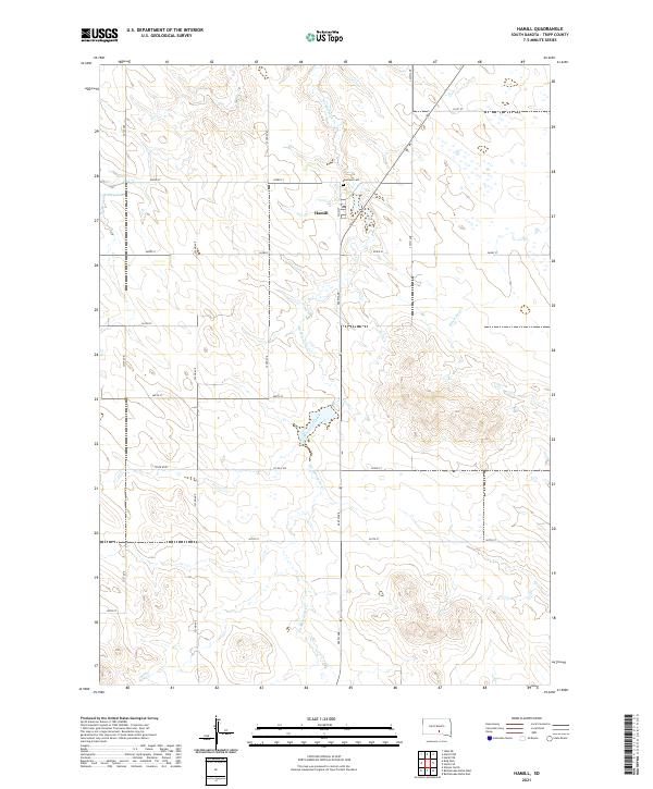 Hamill, SD — USGS 7.5-minute topo (2021)