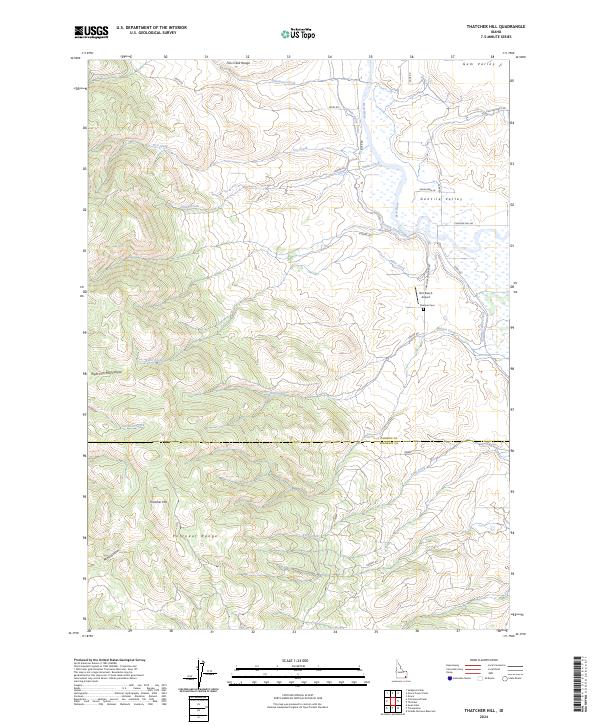 Thatcher Hill, ID — USGS 7.5-minute topo (2024)