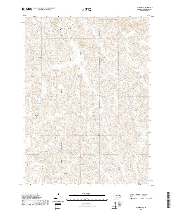 Stanton SW, NE — USGS 7.5-minute topo (2021)