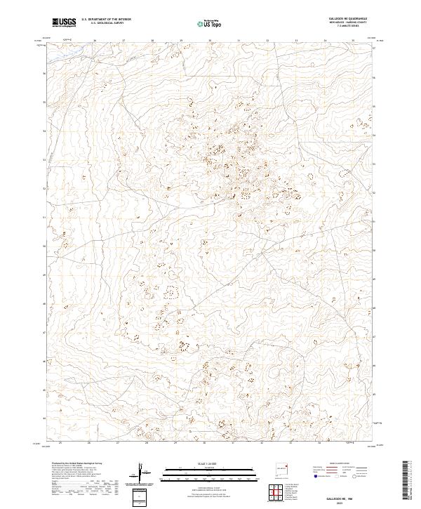 Gallegos NE, NM — USGS 7.5-minute topo (2023)