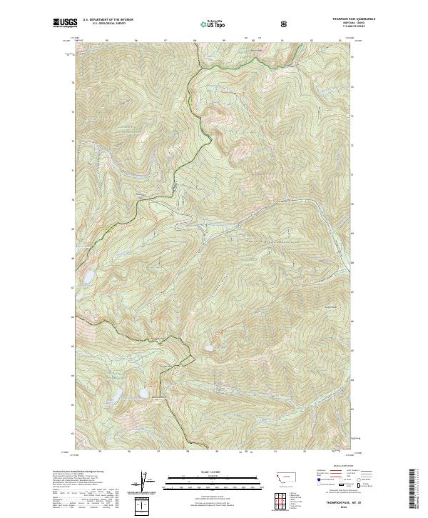 Thompson Pass, MT-ID — USGS 7.5-minute topo (2024)