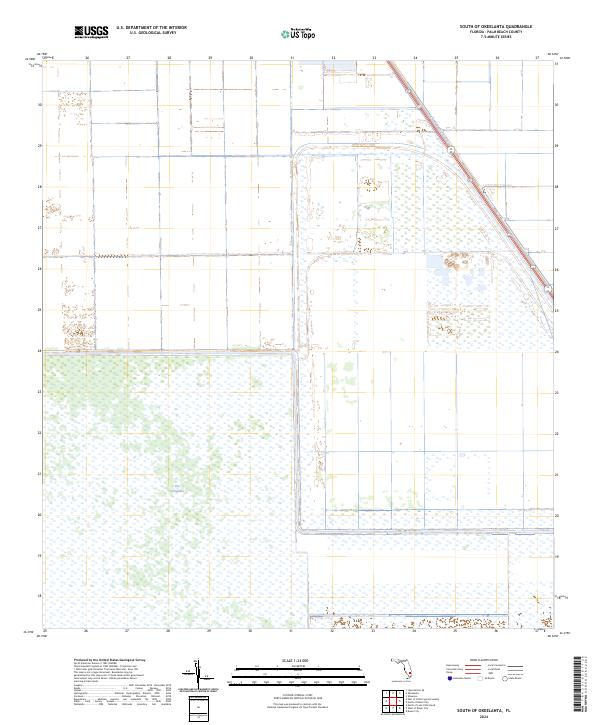 South of Okeelanta, FL — USGS 7.5-minute topo (2024)