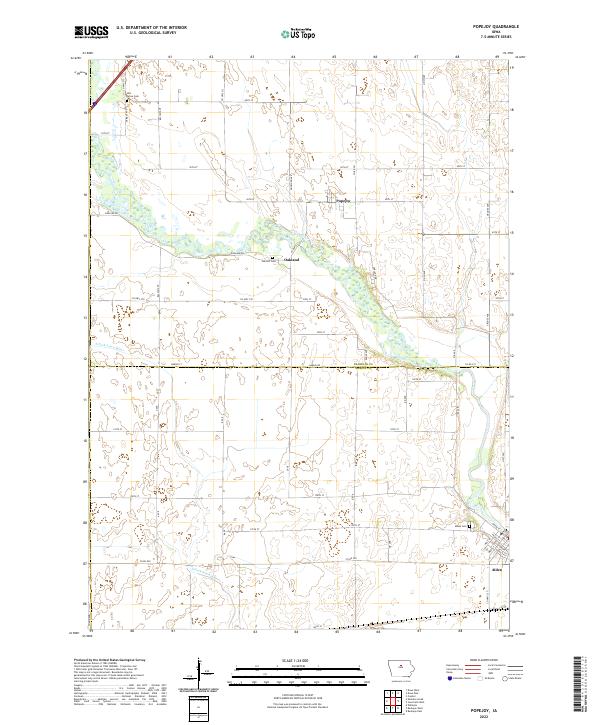 Popejoy, IA — USGS 7.5-minute topo (2022)