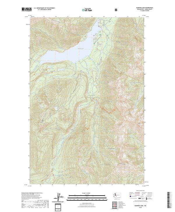 Bumping Lake, WA — USGS 7.5-minute topo (2023)