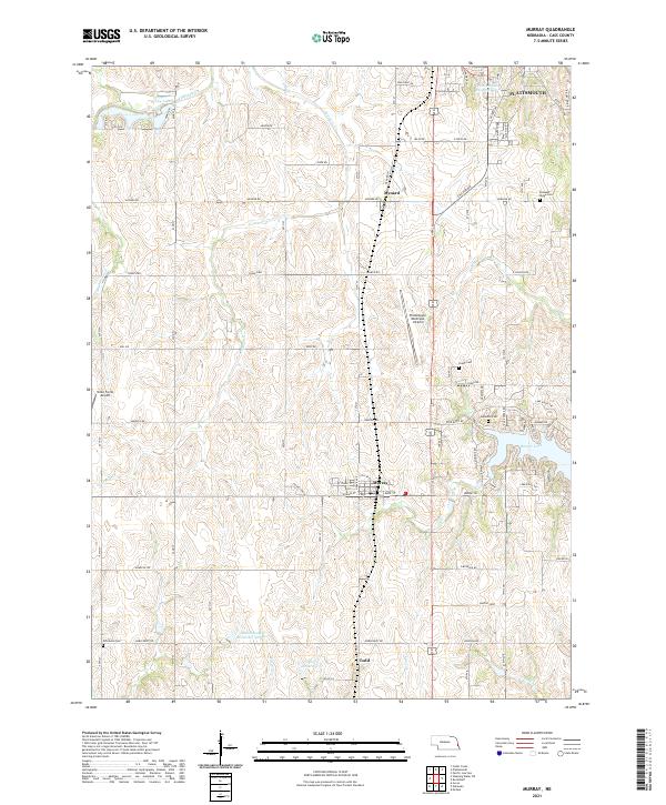 Murray, NE — USGS 7.5-minute topo (2021)