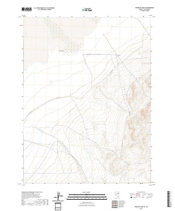 Franklin Lake SE, NV — USGS 7.5-minute topo (2021)