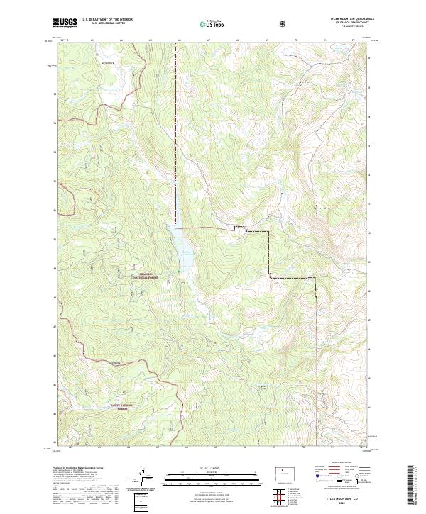 Tyler Mountain, CO — USGS 7.5-minute topo (2022)