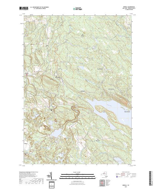 Orwell, NY — USGS 7.5-minute topo (2023)