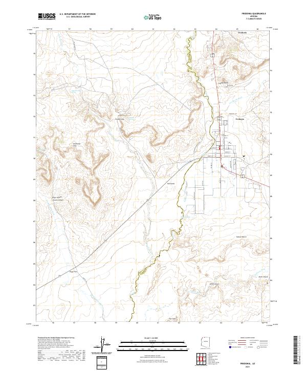 Fredonia, AZ — USGS 7.5-minute topo (2021)