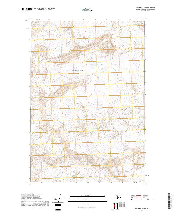McCarthy D-5 SW, AK — USGS 7.5-minute topo (2023)