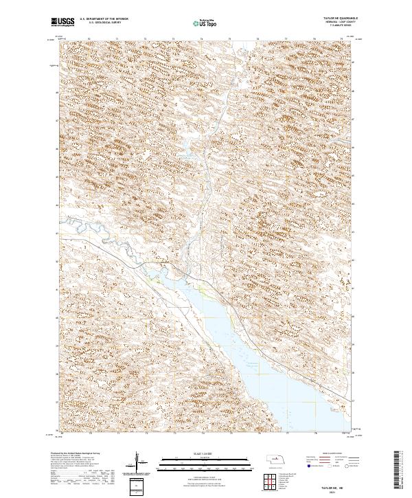 Taylor NE, NE — USGS 7.5-minute topo (2021)